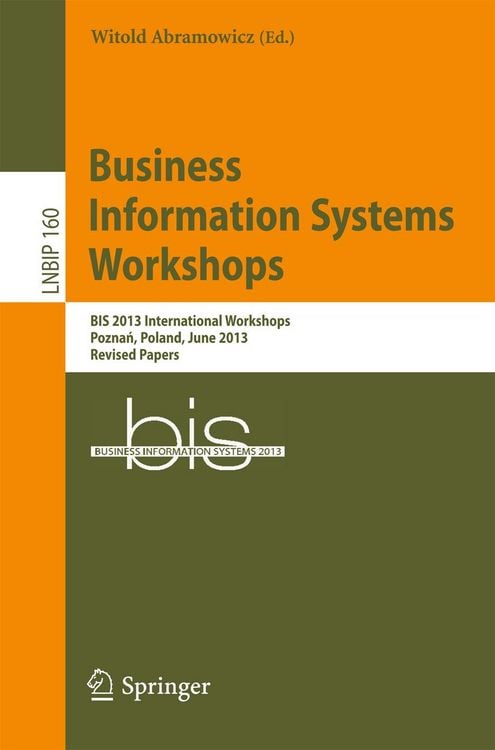 Produktbild: Business Information Systems Workshops