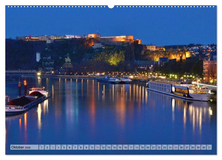Produktbild: Der Koblenz Kalender (hochwertiger Premium Wandkalender 2026 DIN A2 quer), Kunstdruck in Hochglanz