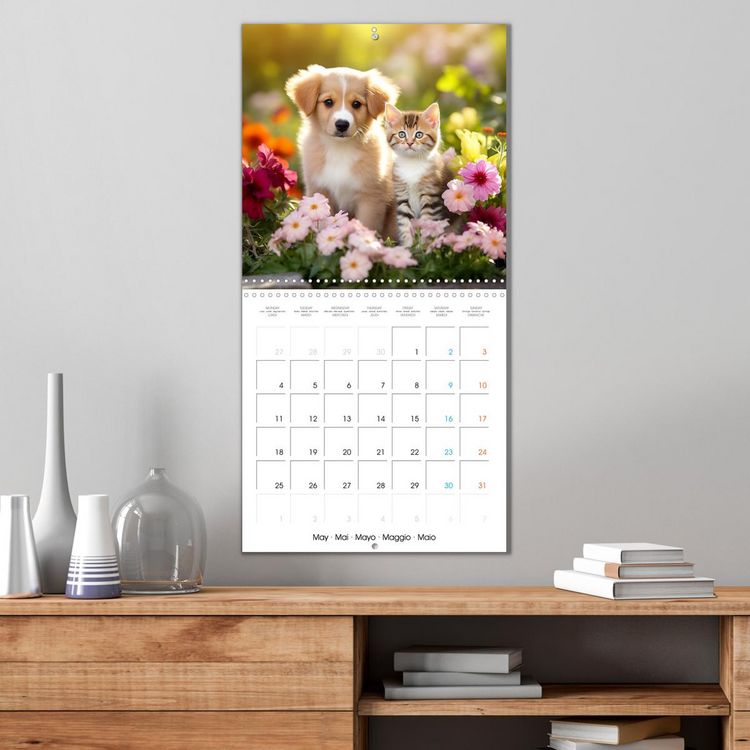 Produktbild: Mignon duo (Calendrier mural carr&eacute; 2026 30x30 cm) Calendrier double avec une page pour vos prises de notes