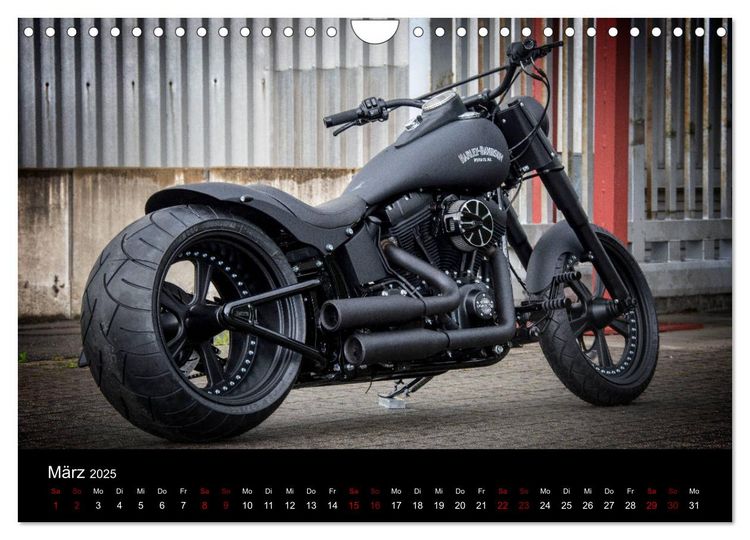Produktbild: Exklusive Best of Fat Ass Custombike Edition, feinste Harleys mit fettem Hintern (Wandkalender 2025 DIN A4 quer), CALVENDO Monatskalender
