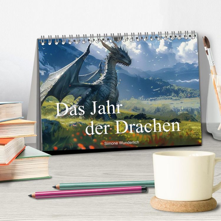Produktbild: Das Jahr der Drachen (Tischkalender 2026 DIN A5 quer), CALVENDO Monatskalender