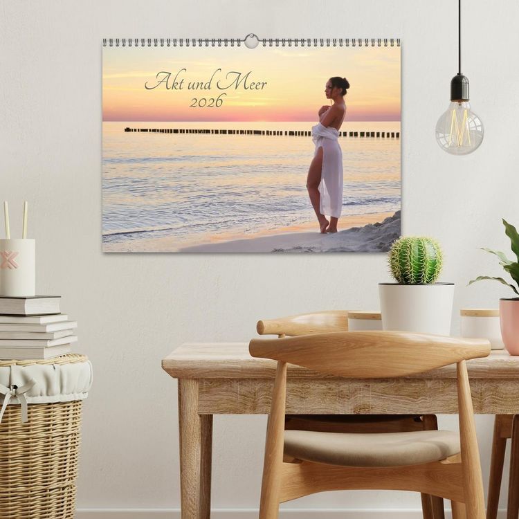 Produktbild: Akt und Meer (Wandkalender 2026 DIN A3 quer), CALVENDO Monatskalender