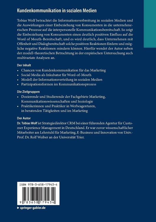 Produktbild: Kundenkommunikation in sozialen Medien