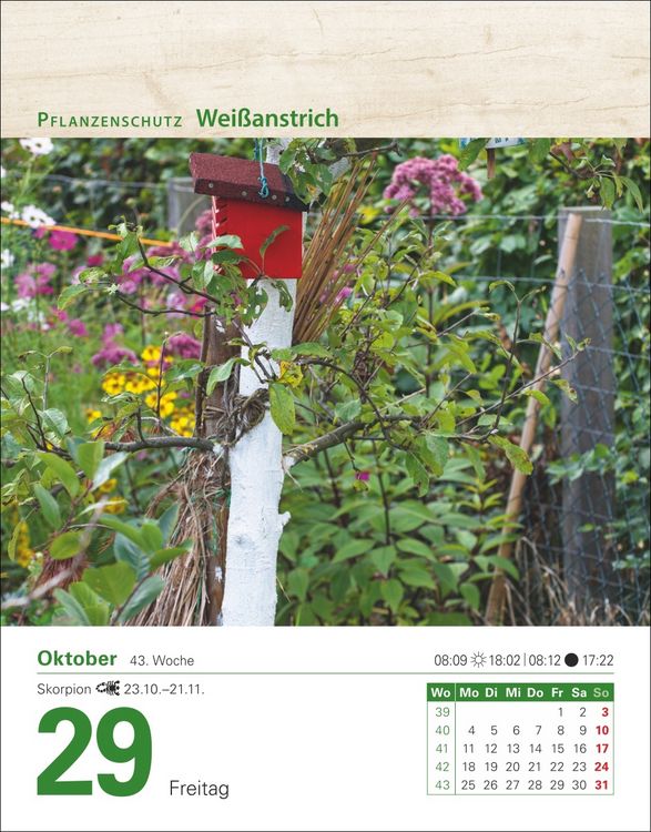 Produktbild: Mein Garten Tagesabrei&szlig;kalender 2027 - Praktische Tipps f&uuml;r 2027