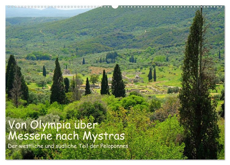 Produktbild: Von Olympia &uuml;ber Messene nach Mystras (Wandkalender 2026 DIN A2 quer), CALVENDO Monatskalender