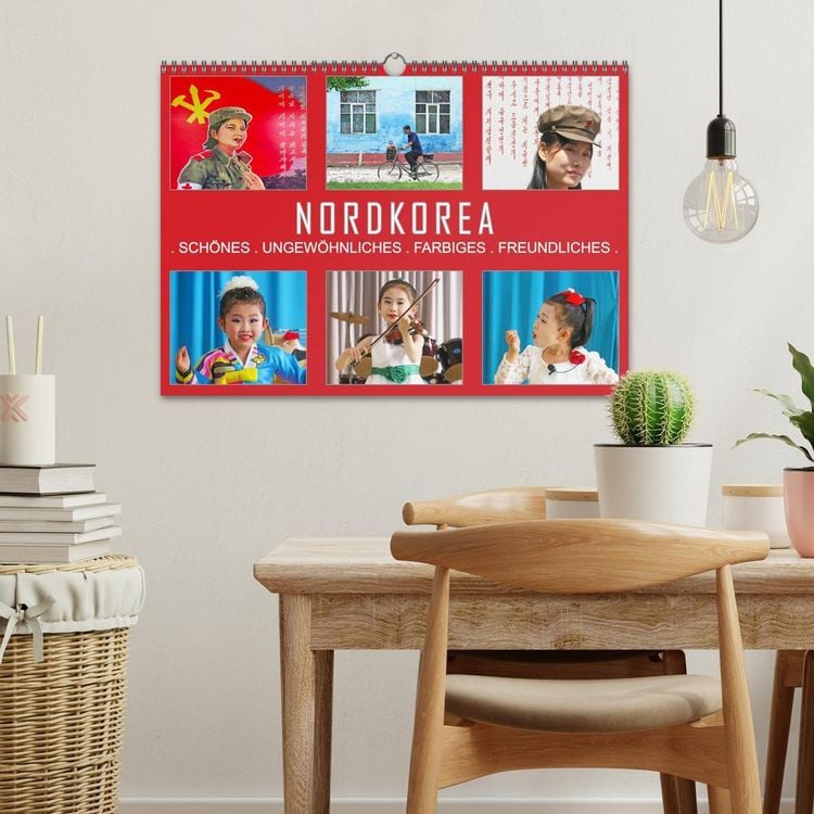 Produktbild: NORDKOREA - SCH&Ouml;NES UNGEW&Ouml;HNLICHES FARBIGES FREUNDLICHES (Wandkalender 2026 DIN A3 quer), CALVENDO Monatskalender