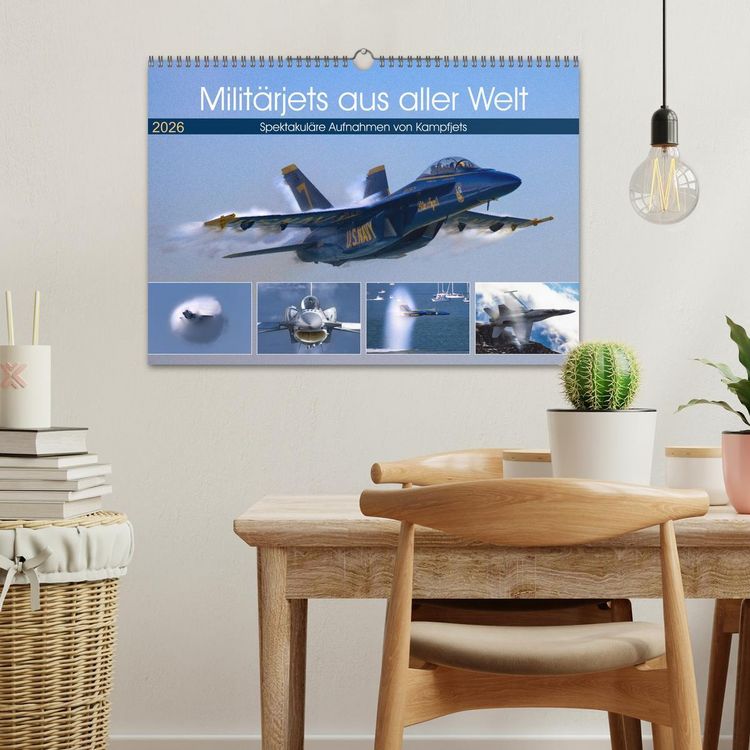 Produktbild: Milit&auml;rjets aus aller Welt (Wandkalender 2026 DIN A3 quer), CALVENDO Monatskalender