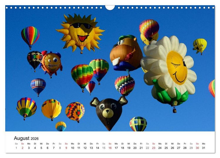 Produktbild: Balloon Fiesta New Mexico (Wandkalender 2026 DIN A3 quer), CALVENDO Monatskalender