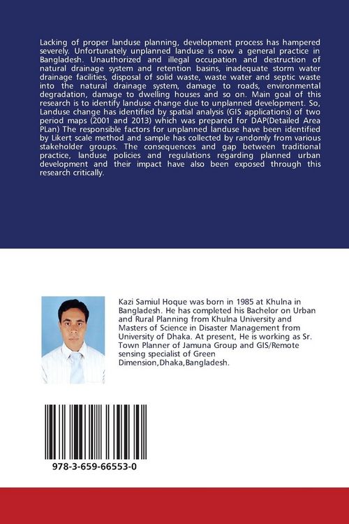 Produktbild: Geospatial Analysis and Influencing Factors of Unplanned Landuse