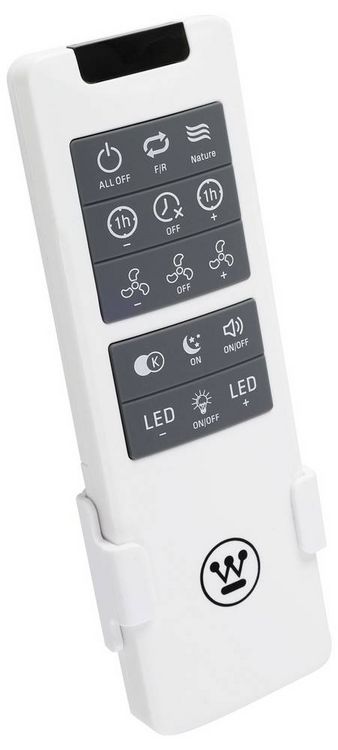 Produktbild: Westinghouse Deckenventilator 20W (&Oslash; x H) 500mm x 165mm Wei&szlig; Timer, mit Fernbedienung, mit Beleuchtung, Wendbare Fl&uuml;gel, mi