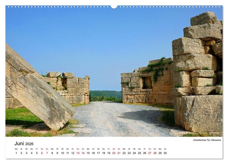 Produktbild: Von Olympia &uuml;ber Messene nach Mystras (Wandkalender 2026 DIN A2 quer), CALVENDO Monatskalender