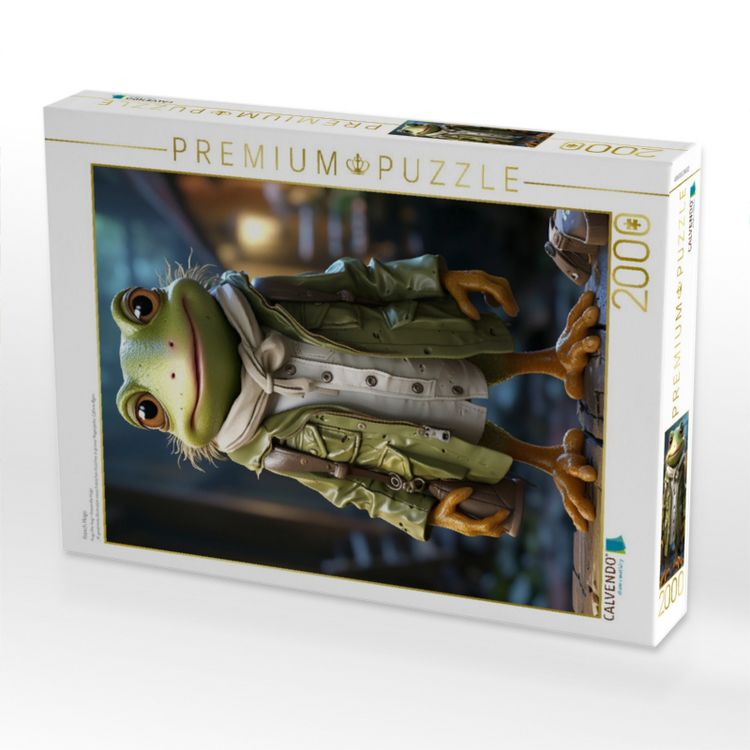 Produktbild: CALVENDO Puzzle Frosch Hugo | 2000 Teile Lege-Gr&ouml;&szlig;e 90x67cm Foto-Puzzle f&uuml;r gl&uuml;ckliche Stunden