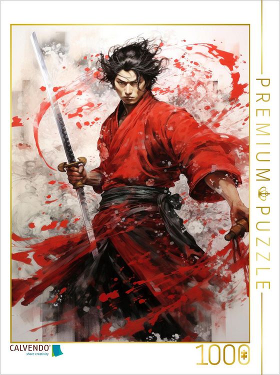 Produktbild: CALVENDO Puzzle Der standhafte Samurai | 1000 Teile Lege-Gr&ouml;&szlig;e 64x48cm Foto-Puzzle f&uuml;r gl&uuml;ckliche Stunden