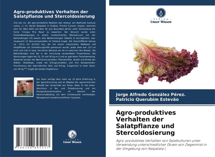 Produktbild: Agro-produktives Verhalten der Salatpflanze und Stercoldosierung