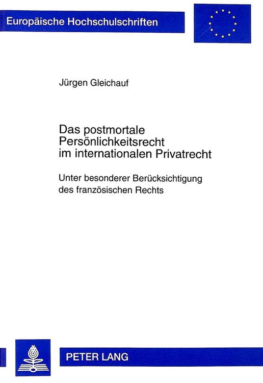 Produktbild: Das postmortale Pers&ouml;nlichkeitsrecht im internationalen Privatrecht