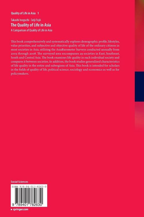 Produktbild: The Quality of Life in Asia