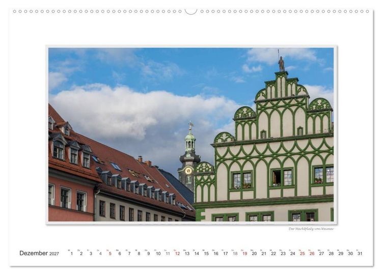 Produktbild: Emotionale Momente: Weimarer Ansichten. (hochwertiger Premium Wandkalender 2027 DIN A2 quer), Kunstdruck in Hochglanz