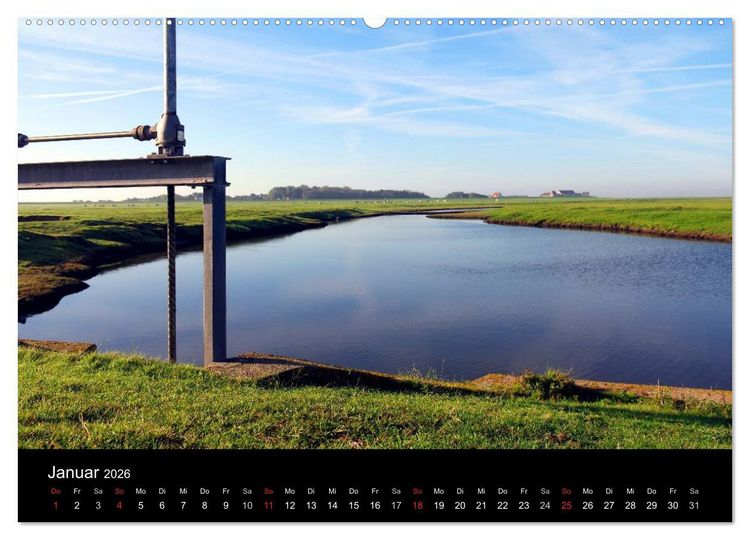 Produktbild: Zeit f&uuml;r... Insel Neuwerk - Kulturlandschaft im Wattenmeer (Wandkalender 2026 DIN A2 quer), CALVENDO Monatskalender
