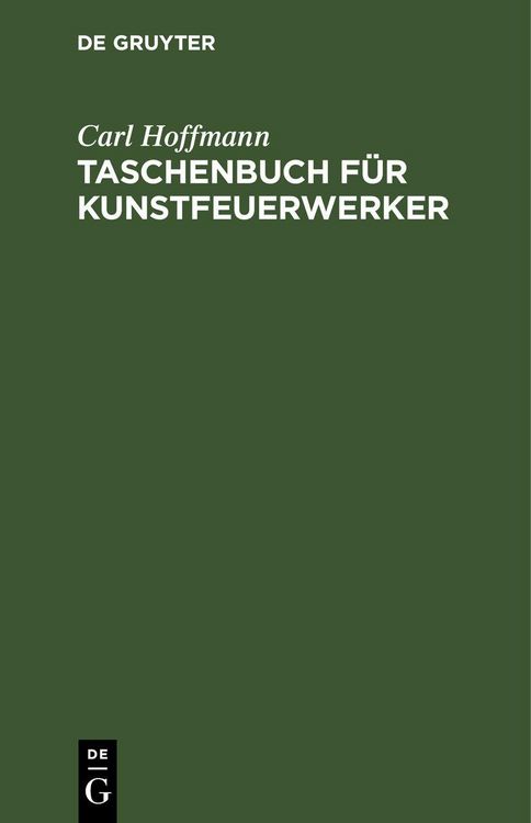 Produktbild: Taschenbuch f&uuml;r Kunstfeuerwerker