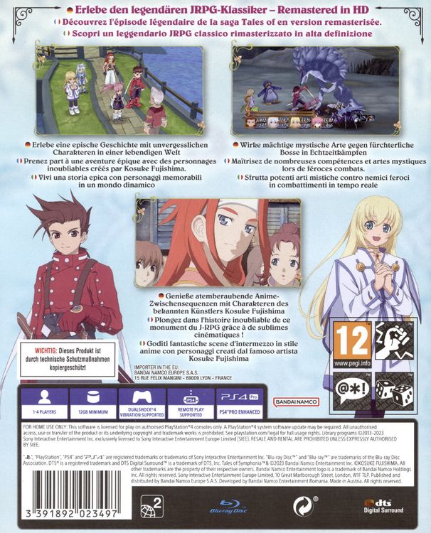Produktbild: Tales of Symphonia Remastered