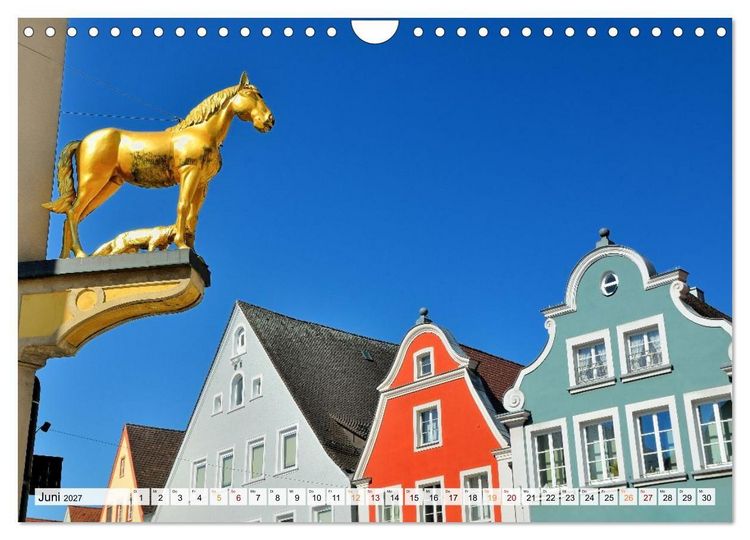Produktbild: Ellwangen - Jagst im Ostalbkreis (Wandkalender 2027 DIN A4 quer), CALVENDO Monatskalender