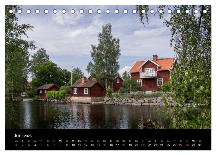Produktbild: Wundersch&ouml;nes Schweden (Tischkalender 2026 DIN A5 quer), CALVENDO Monatskalender