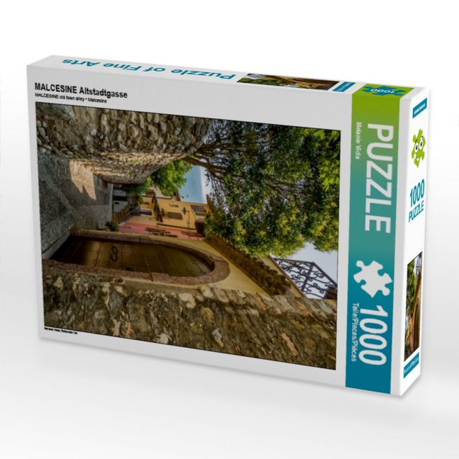 Produktbild: CALVENDO Puzzle MALCESINE Altstadtgasse | 1000 Teile Lege-Gr&ouml;&szlig;e 64x48cm Foto-Puzzle f&uuml;r gl&uuml;ckliche Stunden