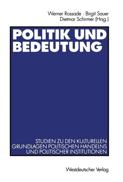 Produktbild: Politik und Bedeutung