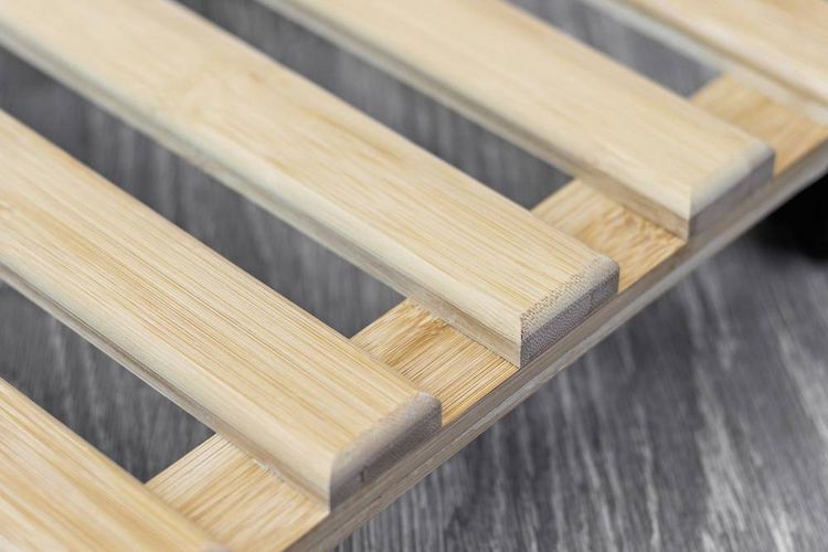 Produktbild: Metafranc WU0825340 Pflanzenroller Bambus Traglast (max.): 60 kg 300 mm x 300 mm x 74 mm Anzahl Lenkrollen 4