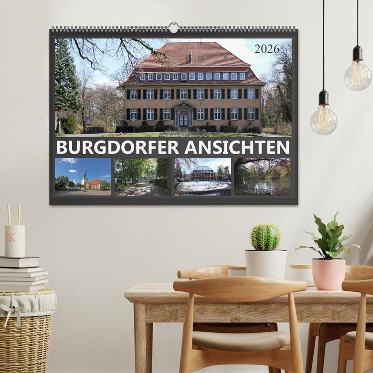 Produktbild: BURGDORFER ANSICHTEN (Wandkalender 2026 DIN A2 quer), CALVENDO Monatskalender