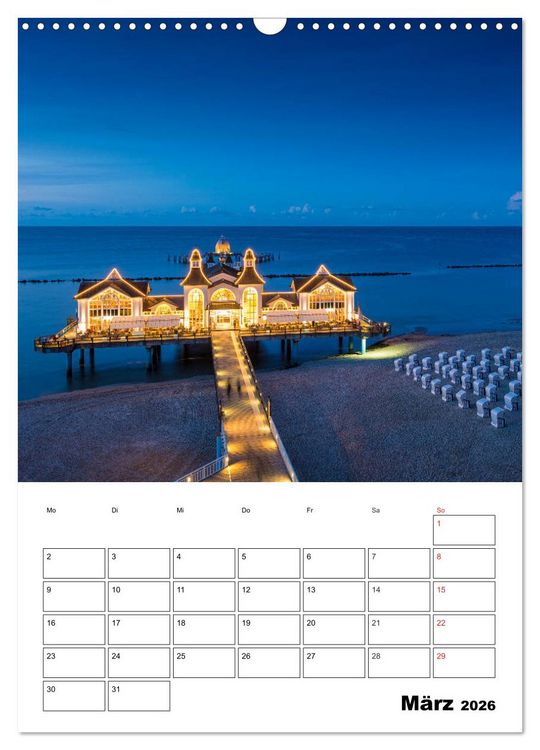 Produktbild: Insel R&uuml;gen - Wilde Sch&ouml;nheit an der Ostsee (Wandkalender 2026 DIN A3 hoch), CALVENDO Monatskalender