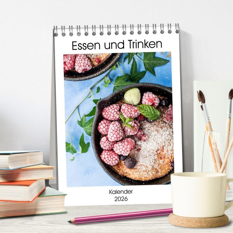 Produktbild: Essen und Trinken - Kalender 2026 (Tischkalender 2026 DIN A5 hoch), CALVENDO Monatskalender