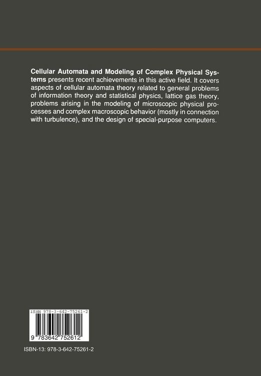 Produktbild: Cellular Automata and Modeling of Complex Physical Systems