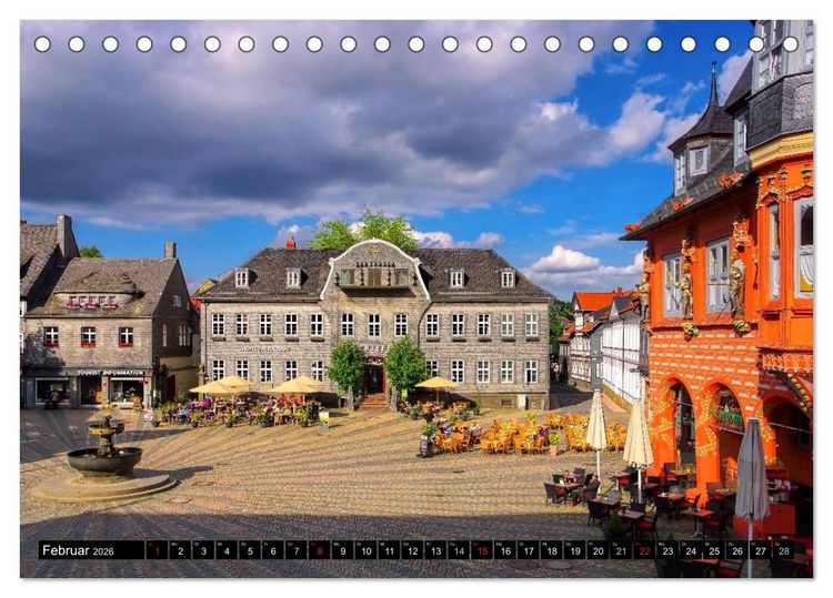 Produktbild: Goslar - Hanse- und Kaiserstadt im Harz (Tischkalender 2026 DIN A5 quer), CALVENDO Monatskalender
