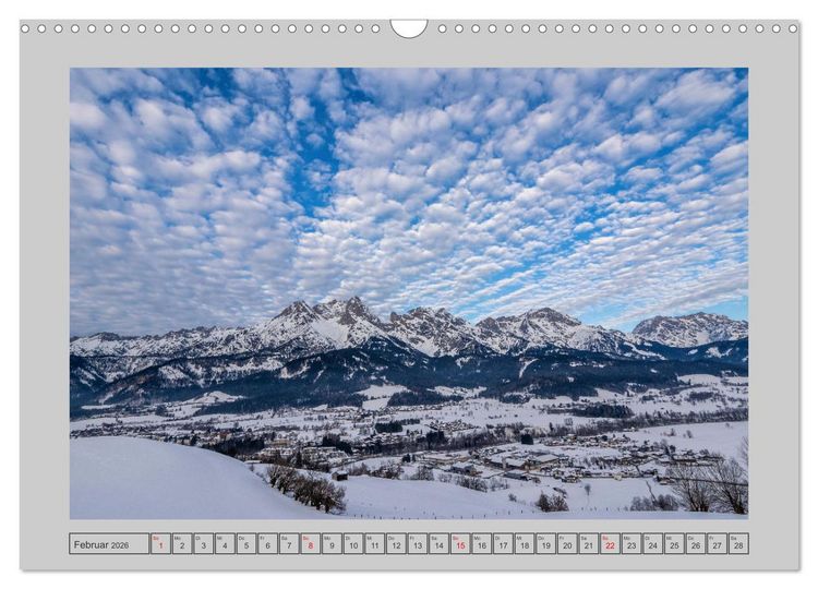 Produktbild: Gr&uuml;&szlig;e aus Saalfelden (Wandkalender 2026 DIN A3 quer), CALVENDO Monatskalender