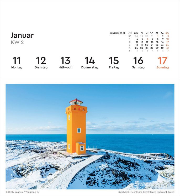 Produktbild: Leuchtt&uuml;rme - KUNTH Postkartenkalender 2027