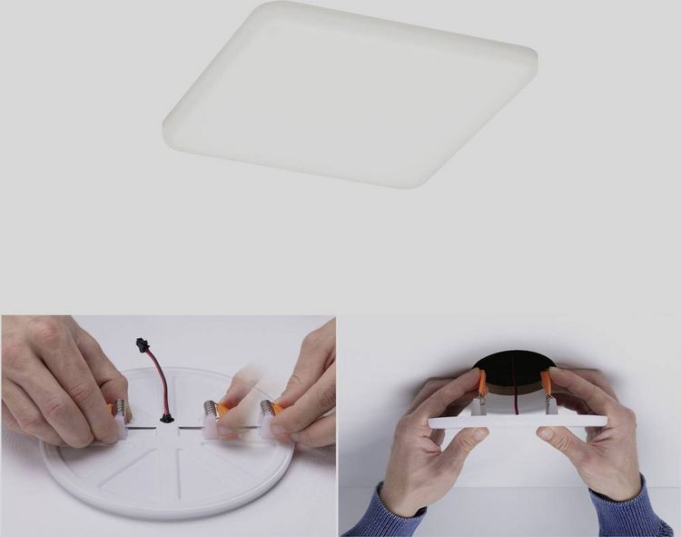 Produktbild: Paulmann 92397 EB Panel Veluna VariFit LED-Einbauleuchte 8.50W Satin