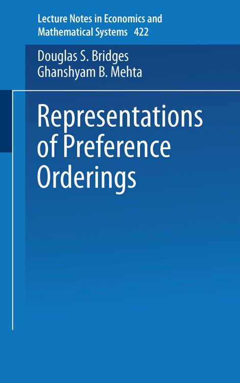 Produktbild: Representations of Preferences Orderings