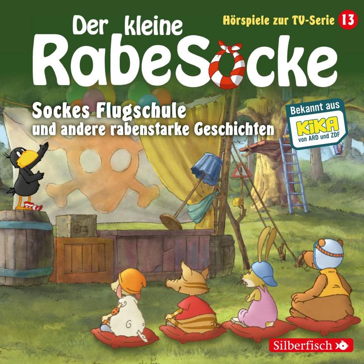 Produktbild: Sockes Flugschule, Die Waldhochzeit, Der Riesenschreck (Der kleine Rabe Socke - H&ouml;rspiele zur TV Serie 13) (H&ouml;rspiel)