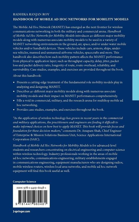 Produktbild: Handbook of Mobile Ad Hoc Networks for Mobility Models