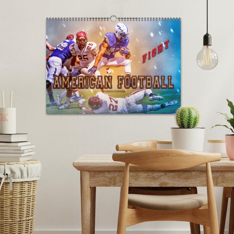 Produktbild: American Football - Fight (Wandkalender 2026 DIN A3 quer), CALVENDO Monatskalender