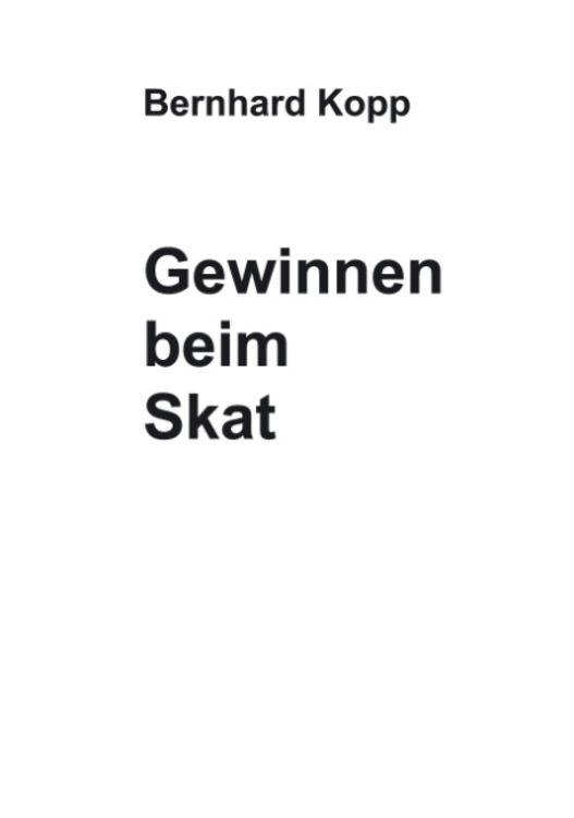 Produktbild: Gewinnen beim Skat