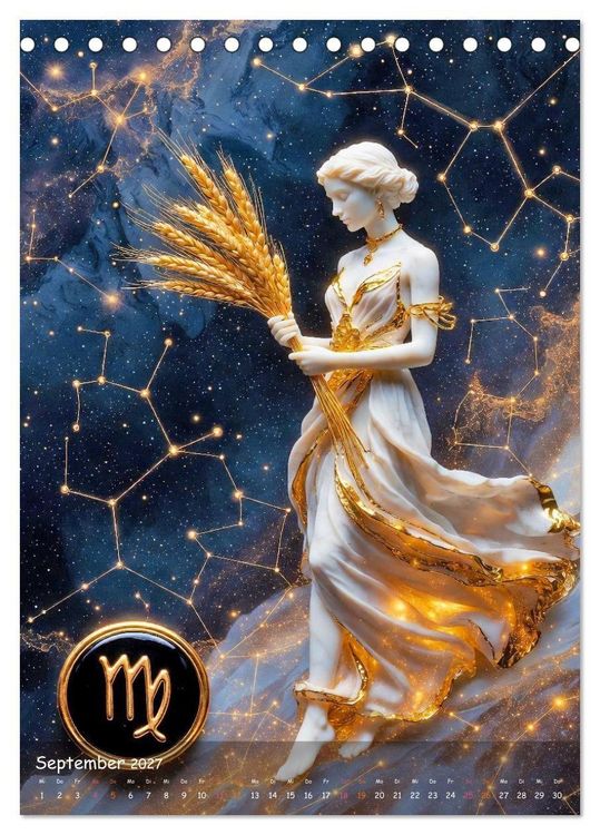 Produktbild: Zodiac Cosmos (Tischkalender 2027 DIN A5 hoch), CALVENDO Monatskalender