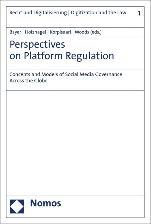 Produktbild: Perspectives on Platform Regulation