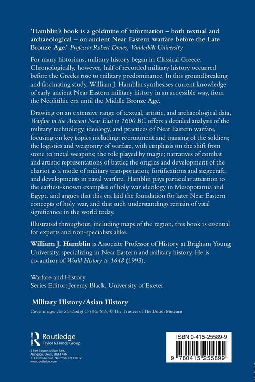 Produktbild: Warfare in the Ancient Near East to 1600 BC