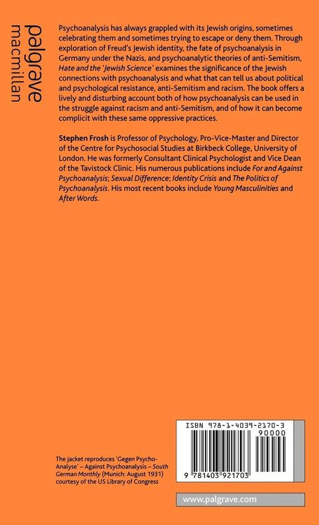 Produktbild: Hate and the &lsquo;Jewish Science&rsquo;