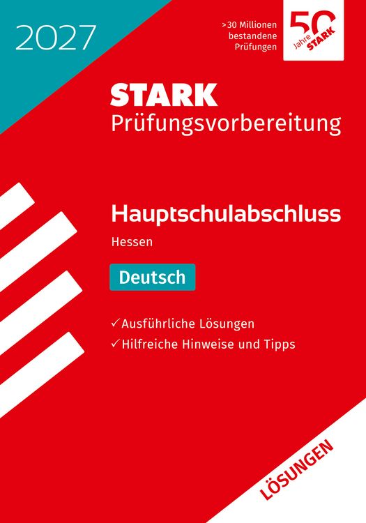 Produktbild: STARK L&ouml;sungen zu Deutsch - Hauptschulabschluss 2027 Hessen - Pr&uuml;fungsvorbereitung