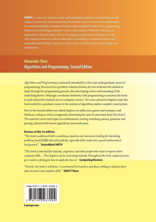 Produktbild: Algorithms and Programming