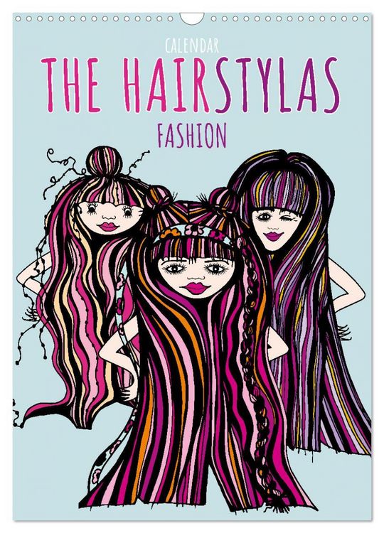 Produktbild: The HAIRSTYLAS Fashion (Wall Calendar 2026 DIN A3 portrait), CALVENDO 12 Month Wall Calendar