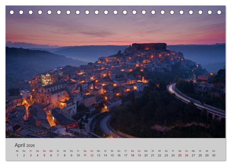 Produktbild: Sizilien 2026 (Tischkalender 2026 DIN A5 quer), CALVENDO Monatskalender